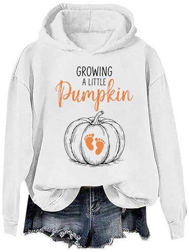 Growing a Little Pumpkin Sweatshirt & Hoodie Growing a Little Pumpkin T Shirt Maternity Halloween Shirts Unisex4