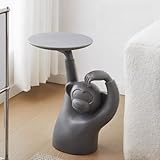 Qyong Unique Coffee Table Unique Monkey Shaped Side Table Modern Creative Large Tray Small Coffee Table for Living Room (Grey)