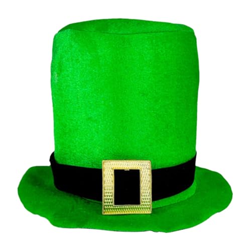 Sombrero del día de San Patricio – Sombrero de accesorio de disfraz irlandés – Sombreros irlandeses de lujo para cosplay, sombreros de para adultos, adolescentes y mujeres