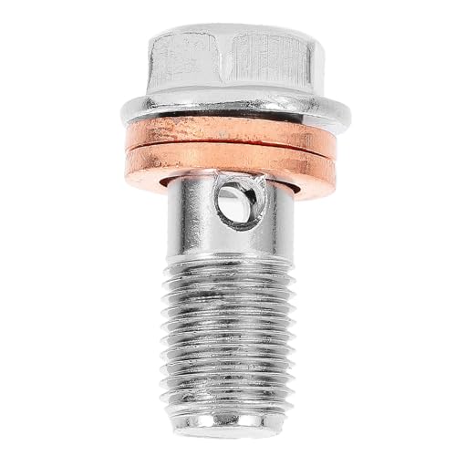 Image of VALICLUD 10mm M10 X 1.00 Brake Line Oil Drain Screw Transmission Drain Nut Bolt Car Parts Replacement for Vehicle Maintenance