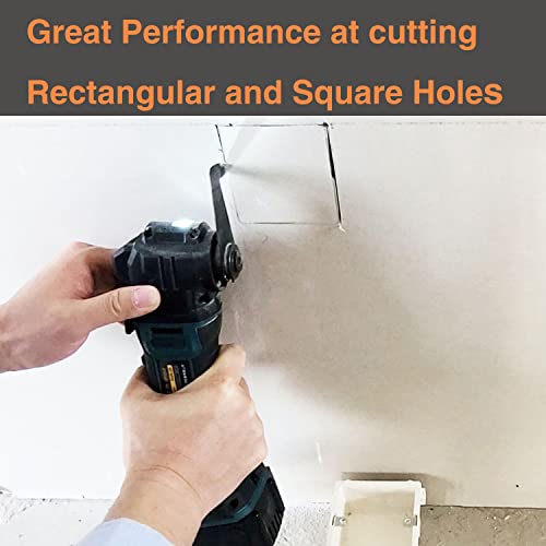 Hemunc Drywall Blade For Oscillating Tool 4 Pack, Oscillating Saw Blades Fit Dremel, Dewalt, Fein Multimaster, Bosch, Makita, Milwaukee, Rockwell, Ryobi,Craftsman, Ridgid Multitool #TOP3