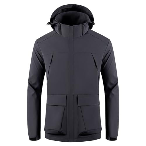 Manteau à capuche extérieur imperméable et windproof softshell
