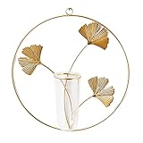 Conception séparée du pot de bouteille en verre et du cadre en fer, pratique pour le nettoyage, le changement d'eau et l'arrangement floral