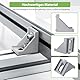 Winkelverbinder 20 Stück Befestigungsmaterial Alu Winkelprofil 30x30 Eckverbinder, Metallwinkel Eckwinkel für Strebenprofil,Montageprofil, DIY-Projekt (3030 Silber(20stk))