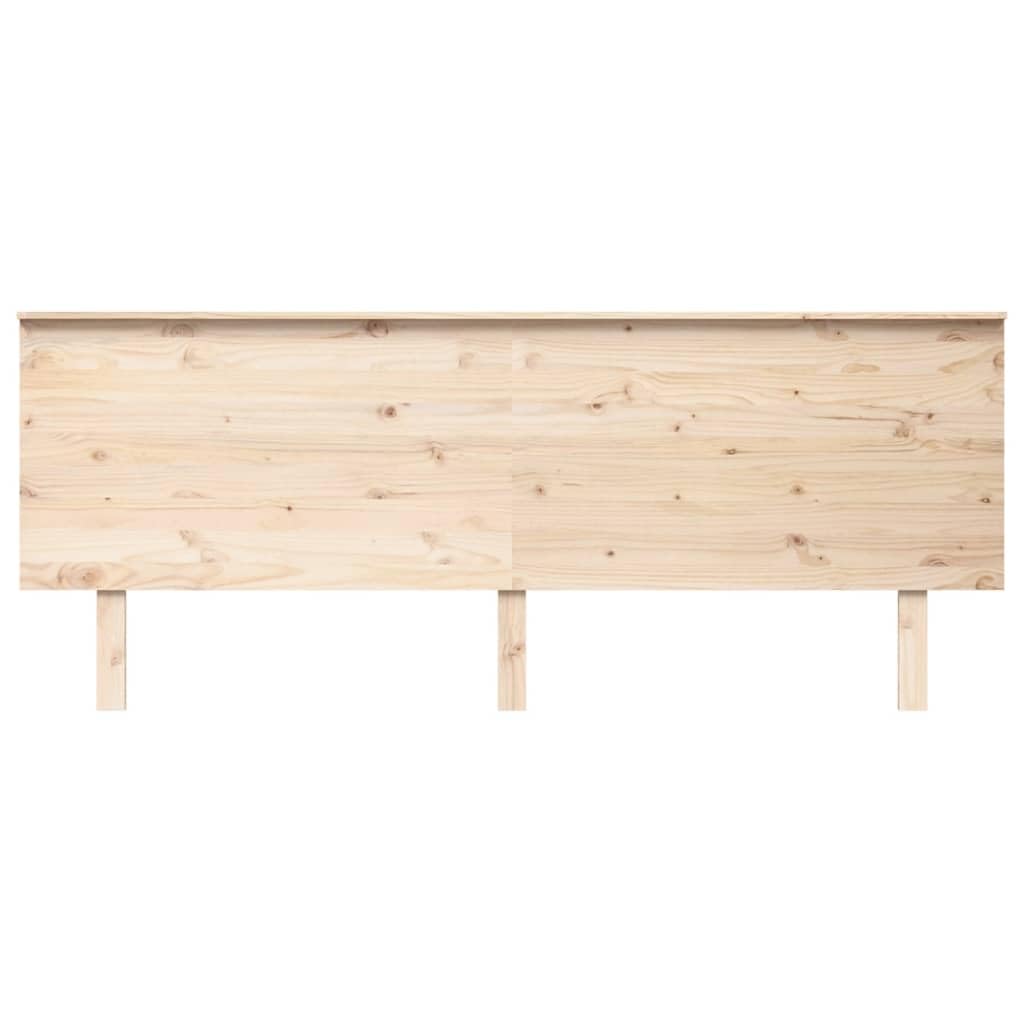 vidaXL Cabecero de Cama Cabezal Dormitorio Estructura Habitación Mobiliario Muebles Decoración Adorno Madera Maciza de Pino 204x6x82,5 cm