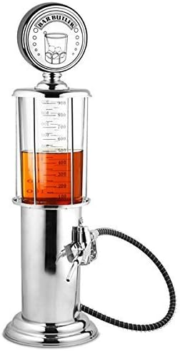 Miniatura 6 de Decantador de whisky Bourbon con bomba de gas, dispensador de licor para vodka, ron, vino, tequila o whisky escocés es de acero inoxidable