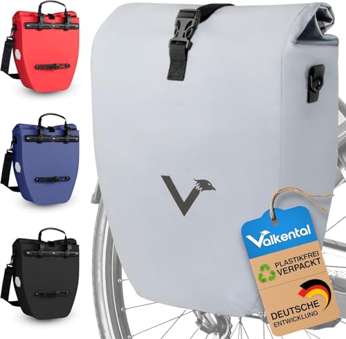 Valkental® Große & wasserdichte Gepäckträgertasche - Fahrradtasche für Gepäckträger mit