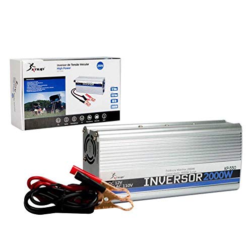 INVERSOR TRANSFORMADOR DE TENSAO 2000W COM TOMADA E USB 12/127V 12V 110V CONVERSOR VEICULAR BARCO CA