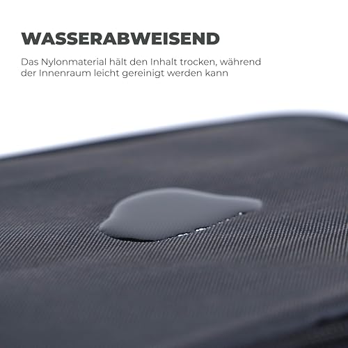 PASTE Schuhtasche Schwarz - Wasserabweisende Schuhtasche für Reise, Sport und Alltag, Schwarz mit Tragegriff - Schuhbeutel für Fußball, Tennis und Golf