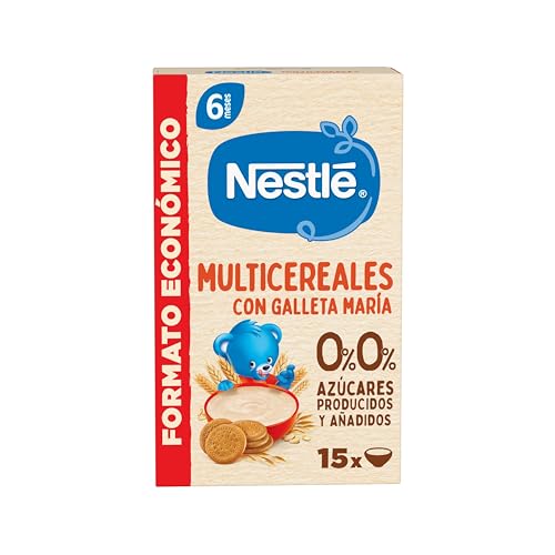 Nestlé Multicereales con Galleta María Papilla de Cereales, 375g