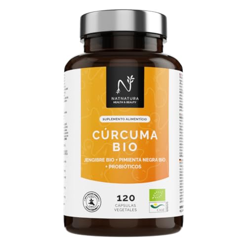 Cúrcuma con Jengibre y Probióticos 120 cápsulas
