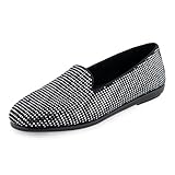 Aerosoles Chaussures à enfiler Betunia pour femmes avec semelle intérieure en mousse à mémoire, argent/noir, 9