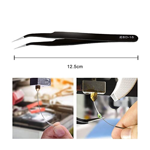 Kit de ferramentas de limpeza e bico para impressora 3D - Kit de ferramentas de agulhas e pinças par