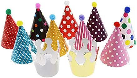 11pcs Pet Birthday Party Cone Paper 
