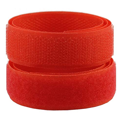 Lialina 5 m de Cinta de Hook y Loop, Gancho y Banda Bucle de gancho, Ancho 20 mm, para Coser