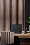 吸音パネル 吸音材 防音材 吸音ボード 【80×30cm/6枚】 スラットウォール ウォールパネル リブウッド 壁材