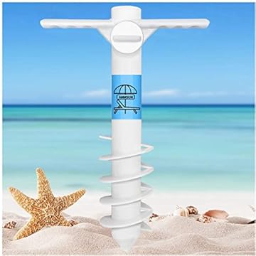 beach umbrella and base