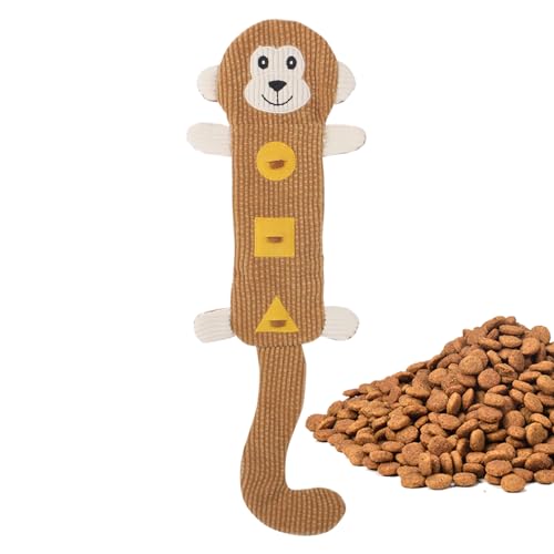 Juguetes Para Perros - Juguetes De Peluche Para Perros | Juguete De Inteligencia: Juguete Interactivo Chirriante Hecho De Peluche Para Peros, Mapaches, Zorros, Monos, Promueve El Olfateo, El Ocultami