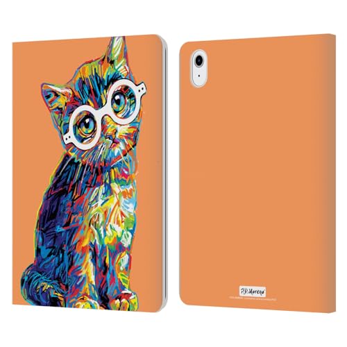 Funda de iPad Air 2020 antichoque con solapa de cuero de gatitos