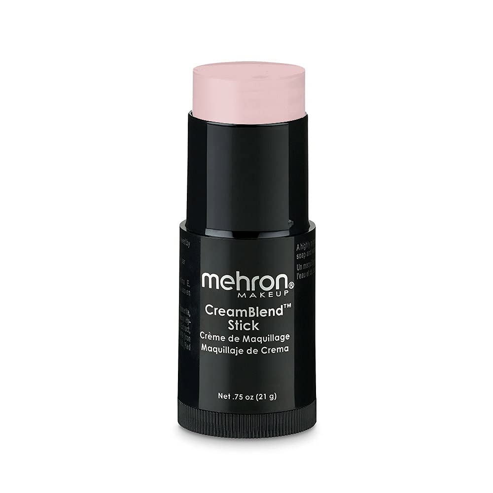 Mehron Makeup CreamBlend Stick, Soft Peach, 0.75 oz (21 g), Cream Face Makeup Stick