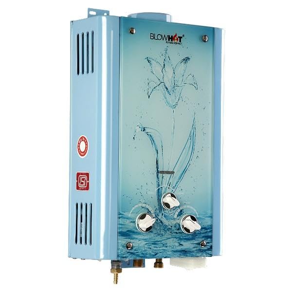 Image of BLOWHOT Gas Geyser 6 Litres|Auto Cut-Off|Automatic Lpg Gas Wall Mounted Water Heater Geyser|Instant Warm Water Flow|2 Year General Warranty|2 Years Warranty On Heat Exchanger(Isi Marked)