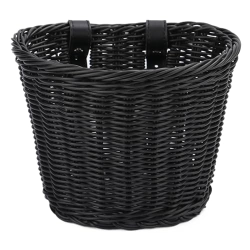 Panier de vélo pour enfants avec sacoche de vélo tissée à la main pour guidon avant