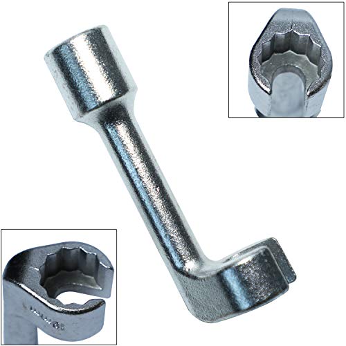 DPTOOL 12pt 1/2\" Dr L-Type Diesel Injector Line Socket Wrench Set 12 14 16 17 18 19mm (6PCS) - Thumbnail 6