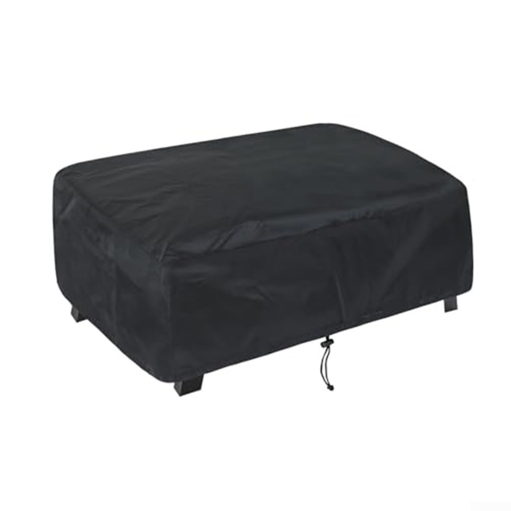 Waterproof For Plancha Cover For 2 Burner Griddle, 420d Heavy Duty Splash-proof Bbq Lid Protector With Drawstring, Black 61x55x42cm(55 * 55 * 27cm)