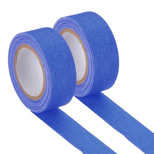 Image of PATIKIL Neon Gaffer Cloth Tape, 0.8 Inch x 32.8 Feet Colored Cotton Glow Tape Markers Fluorescent Blacklight Glow in The Dark Reflect Tape Stickers for Party Decorations, Dark Blue