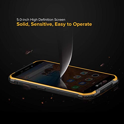 Ulefone Rugged Smartphone Unlocked, Armor X6 (2022) Ip68 Waterproof Cell Phone, 5.0 Inch, Android 9.0 2Gb+16Gb, 4000Mah Battery, Global 3G Dual Sim, Led Light, Face Id Compass+Gps Shockproof (Orange) #TOP3