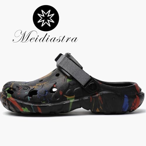 Image of Meidiastra Men's Clogs Garden Shoes Adult Slip On Outdoor Athletic Sports Sandals Summer Water Beach Shoes Casual Slippers Lightweight Breathable Non Slip