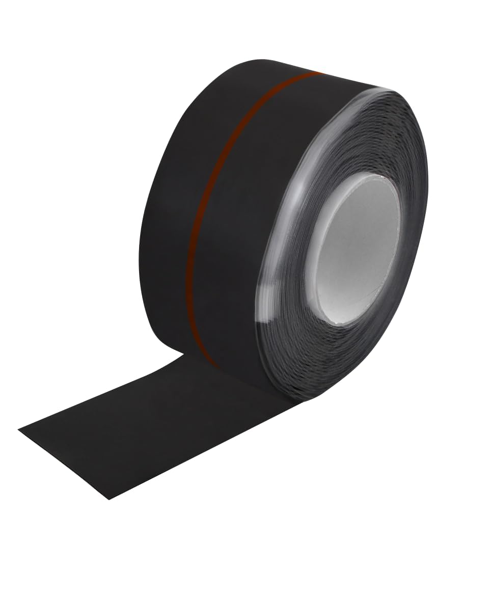 Kalitec 3x Cinta de Reparación de Silicona, Cinta Aislante Autosoldable, 3 | Cinta de emergencia negra de 25 mm, resistente a 150 °C, 7 bar y 12.000 V, ideal para mangueras, cables y sellado hermético.