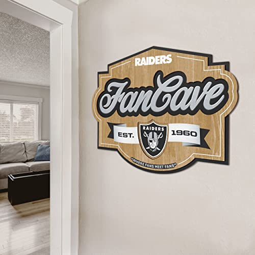 Image of YouTheFan NFL Las Vegas Raiders FanCave Wall Art