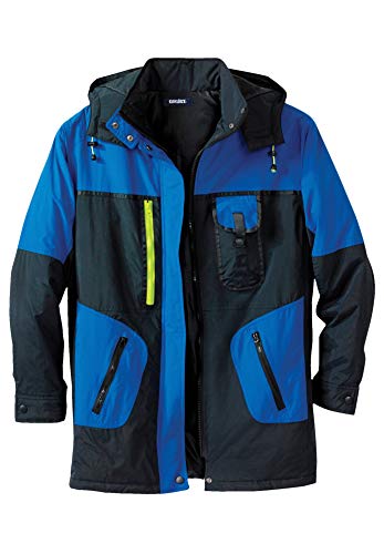 KingSize Men's Big & Tall Colorblock Tech Parka