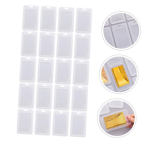 Fundas protectoras de plástico blanco con diseño creativo para proteger tus tarjetas 3