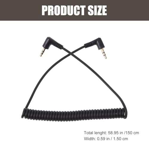 Cable Auxiliar Jack 3.5mm macho a macho 1.5 m color negro miniatura 2