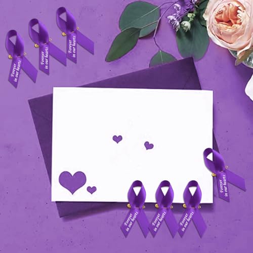CRAFFANCY 100 PCS Purple Satin Ribbon Pins - Image 4