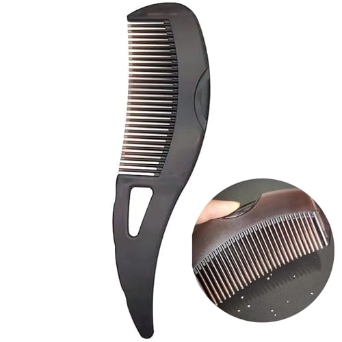 RUIENGCOMM Peine hueco para el cuidado del cabello templado, peine exfoliante desenredante para varios tipos de cabello y poblaciones, promueve un cuero cabelludo saludable y un cabello brillante