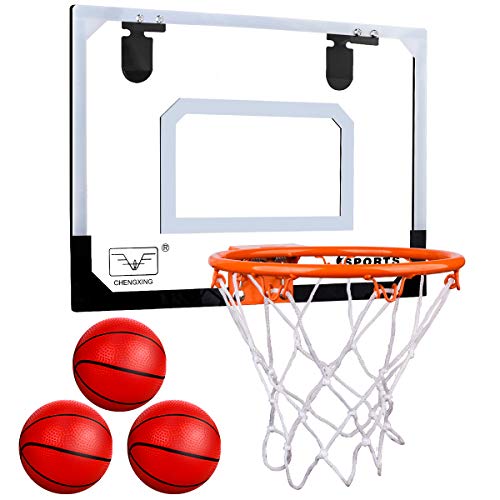 Meland Indoor Mini Basketball Hoop Set for Kids - Basketball Hoop for Door