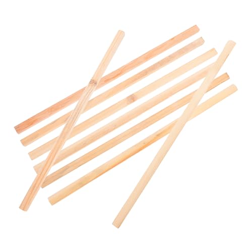 STOBAZA Set 8 Pezzi Asta Appendiabiti in Legno 40Cm per Poster e Pezzi D’Arte Supporto Stabile per Calligrafia Arazzi e Opere da Esposizione