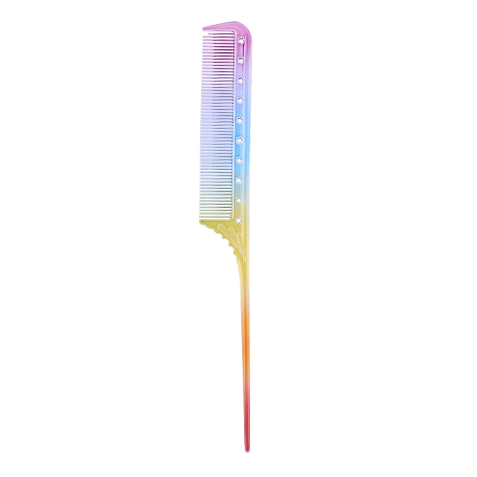 ADERFETBI Hair Comb Portable Personal Beauty Care Products Hairdresser Comb Colorful Combing Hair Salon Men's and Women's Care(E)