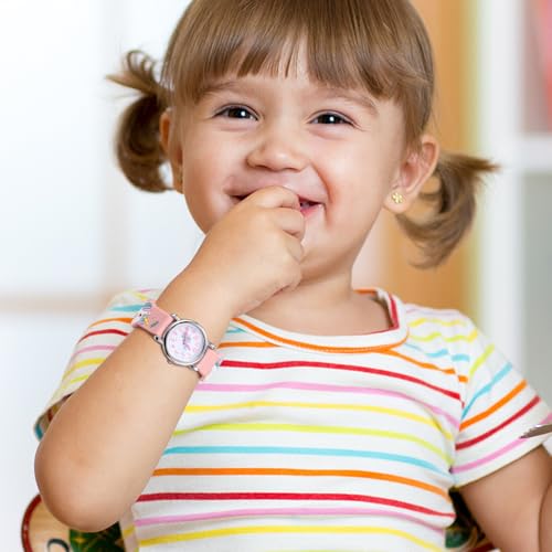 Pulsera y reloj para niñas diseño de unicornio COLLBATH correa cómoda resistente 7