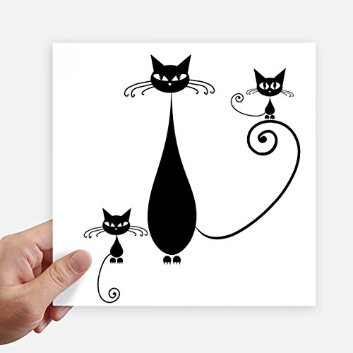 Sticker silhouette de chat Halloween pour décorer facilement un ordinateur portable