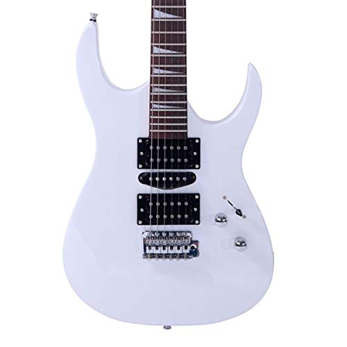 Guitars Glarry 170 Model With 20W Electric Guitar Pickup Hsh Pickup Guitar Stereo Bag Harness Picks Rocker Connector Wrench Tool White