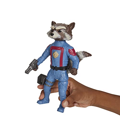 Marvel Hasbro Studios, Les Gardiens de la Galaxie Vol. 3 Figurine d'action de Marvel's Rocket, Jouets de Super-héros pour garçons et Filles à partir de 4 Ans