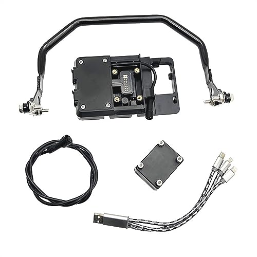 Support téléphone moto R1250GS avec fixation GPS guidon anti-vibrations