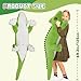 Tezituor 49.2inches Huge Lizard Stuffed Animals, Soft Long Chameleon Plush Body Pillow for Boys Girls, 4.1ft Realistic Green Stuffed Chameleon Plush Reptile Toy Birthday for Kids