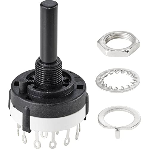 TRU Components SR26A4-4-3-R-29 Drehschalter, 250 V, 150 mA, 12 x 30°, 1 Stück