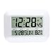 FAS1 Radio Controlled Digital Wall Clock LCD Desk Alarm Clock with Temperature Date Calendar for Office Home (US Version) - 25cm X 18cm