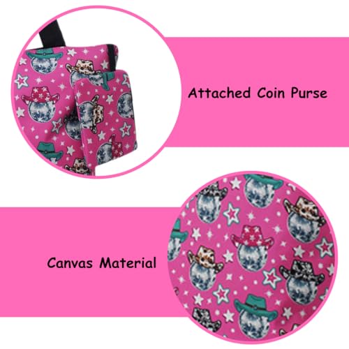 Image of NGIL Medium Top Zipper Closure Canvas Tote Bag with Attached Matching Coin Purse For Moms and Nurses